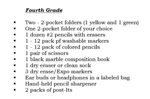 2023-2024 Supply List